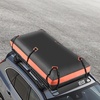 image:imageVEVOR Roof Rack Cargo Basket 90 x 50 x 6 in Heavy Duty Roof Top Carrier Basket with Waterproof Rooftop Bag Ratchet Straps 250 lbs Capacity AllWeather Car Top Luggage Holder for SUV Truck CarBasket w Bag  Net