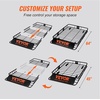 image:imageVEVOR Roof Rack Cargo Basket 90 x 50 x 6 in Heavy Duty Roof Top Carrier Basket with Waterproof Rooftop Bag Ratchet Straps 250 lbs Capacity AllWeather Car Top Luggage Holder for SUV Truck CarBasket