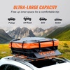 image:imageVEVOR Roof Rack Cargo Basket 90 x 50 x 6 in Heavy Duty Roof Top Carrier Basket with Waterproof Rooftop Bag Ratchet Straps 250 lbs Capacity AllWeather Car Top Luggage Holder for SUV Truck CarBasket w Bag