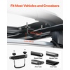 image:imageVEVOR Roof Rack Cargo Carrier 48 x 40 x 56 in Universal Rooftop Cargo Basket Car Top Luggage Holder with 150 lbs Max Load Capacity 41 in Fence AntiRust Alloy Steel Wind Fairing for SUV Car48x40in