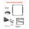 image:imageVEVOR Roof Rack Cargo Carrier 48 x 40 x 56 in Universal Rooftop Cargo Basket Car Top Luggage Holder with 150 lbs Max Load Capacity 41 in Fence AntiRust Alloy Steel Wind Fairing for SUV Car48x40in