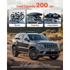 image:imageVEVOR Roof Rack Cross Bars Fits Jeep Grand Cherokee 20112021 with Grooved Side Rails 200 LBS Capacity Lockable Heavy Duty Aluminum Crossbar Racks Roof Rail Rooftop Luggage Canoefor Jeep Grand Cherokee