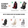 image:imageVEVOR Seat Covers Universal Car Seat Covers Full Set Seats Front and Rear Seat 13pcs Faux Leather Seat Cover Full Enclosed Design Detachable Headrest and Airbag Compatible for Most Car SUV TruckBeige