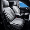 image:imageVEVOR Seat Covers Universal Car Seat Covers Full Set Seats Front and Rear Seat 13pcs Faux Leather Seat Cover Full Enclosed Design Detachable Headrest and Airbag Compatible for Most Car SUV TruckGray
