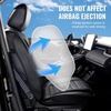 image:imageVEVOR Seat Covers Universal Car Seat Covers Full Set Seats Front and Rear Seat 13pcs Faux Leather Seat Cover Full Enclosed Design Detachable Headrest and Airbag Compatible for Most Car SUV TruckBlack