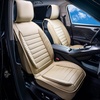 image:imageVEVOR Seat Covers Universal Car Seat Covers Full Set Seats Front and Rear Seat 13pcs Faux Leather Seat Cover Full Enclosed Design Detachable Headrest and Airbag Compatible for Most Car SUV TruckBeige