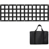 image:imageVEVOR Tailgate Net for Truck Bed 54 in x 18 in 1500lbs Truck Bed Extender Tailgate Cargo Net with 4 Red Adjustable Buckle Straps Extendable amp Durable Suitable for Trailer Pickup Jeep SUV