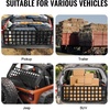 image:imageVEVOR Tailgate Net for Truck Bed 54 in x 18 in 1500lbs Truck Bed Extender Tailgate Cargo Net with 4 Red Adjustable Buckle Straps Extendable amp Durable Suitable for Trailer Pickup Jeep SUV