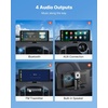 image:imageVEVOR Wireless Car Stereo 10Inch HD Portable Radio Touch Screen with Apple CarPlay and Android Auto CarPlay Screen with Front amp Backup Cameras Voice Control Mirror Link Bluetooth GPS Navigation