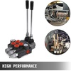 image:imageVevor 2 Spool Hydraulic Directional Control Valve Double Acting Control Valve 11 GPM 3600 PSI SAE Port for Tractors Loaders Tanks Black