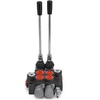 image:imageVevor 2 Spool Hydraulic Directional Control Valve Double Acting Control Valve 11 GPM 3600 PSI SAE Port for Tractors Loaders Tanks Black