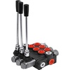 image:imageVevor 3 Spool Hydraulic Control Valve 11GPM Hydraulic Directional Control Valve Double Acting Hydraulic Valve for Tractors Loaders Tanks Black  Industrial amp Scientific
