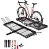 image:imageVEVOR Hitch Cargo Carrier with Bike Racks 62 x 20 x 3 Hitch Mount Cargo Carrier for 2 Mountain Bikes 500LBS Capacity HighStrength Steel Rear Luggage Basket Fits 2 Receiver for SUVs Pickups62 x 20 x 3 in