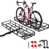 image:imageVEVOR Hitch Cargo Carrier with Bike Racks 62 x 20 x 3 Hitch Mount Cargo Carrier for 2 Mountain Bikes 500LBS Capacity HighStrength Steel Rear Luggage Basket Fits 2 Receiver for SUVs Pickups66 x 20 x 6 in