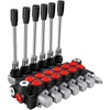 image:imageVEVOR Hydraulic Directional Control Valve 6 Spool Hydraulic Spool Valve 11 GPM Hydraulic Loader Valve 3600 PSI Directional Control Valve Hydraulic Valves and Controls for Tractors Loaders Tanks