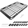 image:imageVEVOR Roof Rack Basket with Cargo Bag 51 x 36 x 4 in Roof Top Carrier Basket with Folding Design 200 lbs Capacity AllWeather Car Top Luggage Holder Universal Fit for SUV Truck Car64in