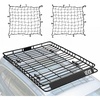 image:imageVEVOR Roof Rack Cargo Basket 90 x 50 x 6 in Heavy Duty Roof Top Carrier Basket with Waterproof Rooftop Bag Ratchet Straps 250 lbs Capacity AllWeather Car Top Luggage Holder for SUV Truck CarBasket w Net
