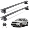 image:imageVEVOR Roof Rack Cross Bars Fits Jeep Grand Cherokee 20112021 with Grooved Side Rails 200 LBS Capacity Lockable Heavy Duty Aluminum Crossbar Racks Roof Rail Rooftop Luggage Canoefor Jeep Grand Cherokee