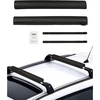image:imageVEVOR Soft Roof Rack Pads 28 Universal Car Roof Rack Pads for Various Crossbars 88LBS Load Capacity Luggage Kayak Carrier with 2 Tie Down Straps for SUPs Canoes Snowboards Paddle BoardsUse with Cross Bar