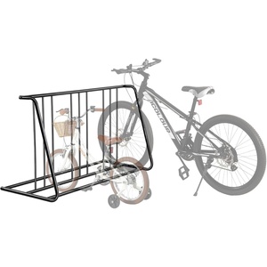 image:imageVEVOR Bike Rack Fits Tire Width 3 Inch762 mm Carbon Steel DoubleSided Grid Bike Rack Stand Freestanding Bicycle Storage Holder for Curbside Garage Indoor Outdoor Parking 6Bicycle Capacity