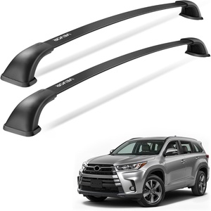 image:imageVEVOR Cross Bars Roof Racks 165lbs Capacity Compatible with Toyota Highlander 20142019 XLE Limited SE with Flush Roof Rails Heavy Duty Aluminum Crossbar Racks Roof Rail Rooftop Luggage Canoefor Toyota Highlander