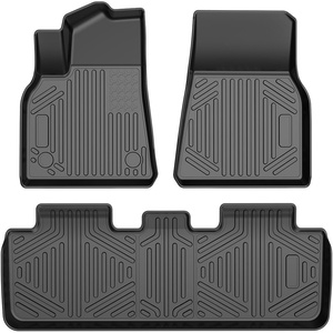image:imageVEVOR Floor Mats Fits for Tesla Model Y 20212024 All Weather Protection Custom Fit Car Floor Liners Front amp 2nd RowTesla Model Y