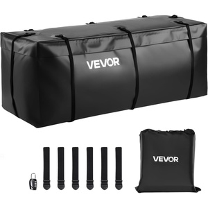 image:imageVEVOR Hitch Cargo Carrier Bag Waterproof 840D PVC 5984 x 2402 x 3063 in 25 Cubic Feet Heavy Duty Cargo Bag for Truck Bed Storage with Reinforced Straps Suitable for Car SUV Vans Hitch Basketwith Reinforced StrapsLockStorage Bag