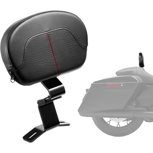 image:imageVEVOR Motorcycle Backrest Sissy Bar Compatible With HarleyDavidson Touring Street Glide Road Glide Road King 122 inch Height Detachable Rider Backrest For Motorcycles Black1315inch