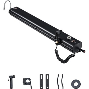 image:imageVEVOR Pressurized Water Tank Lightweight Aluminum MetalMultiDispensing Outdoor Roof Rack Water Tank with 2 SplashGuard PanelsVersatile Nozzle with Pressurization PortFit for Trunks7 Gal