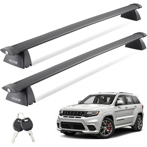 image:imageVEVOR Roof Rack Cross Bars Fits Jeep Grand Cherokee 20112021 with Grooved Side Rails 200 LBS Capacity Lockable Heavy Duty Aluminum Crossbar Racks Roof Rail Rooftop Luggage Canoefor Jeep Grand Cherokee