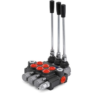 image:imageVevor 3 Spool Hydraulic Control Valve 11GPM Hydraulic Directional Control Valve Double Acting Hydraulic Valve for Tractors Loaders Tanks Black  Industrial amp Scientific