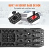 image:imageVEVOR 10 TON Traction Boards with PP Material Recovery Boards for Offroad VehiclesCarsPickupsSUVsRVs Pair Tire Traction Mats on Snow Sand Mud and Loose Terrain Storage Bag Long RedBLACK41