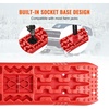image:imageVEVOR 10 TON Traction Boards with PP Material Recovery Boards for Offroad VehiclesCarsPickupsSUVsRVs Pair Tire Traction Mats on Snow Sand Mud and Loose Terrain Storage Bag Long RedRED41