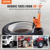 image:imageVEVOR Manual Tire Bead Breaker 3842 Tires Changer Tool HeavyDuty Bead Breaking EasyOperated Tire Repair Tool for ATVsUTVs Tractors Trucks Cars Heavy Duty TiresOrangeBlack