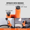 image:imageVEVOR Manual Tire Bead Breaker 3842 Tires Changer Tool HeavyDuty Bead Breaking EasyOperated Tire Repair Tool for ATVsUTVs Tractors Trucks Cars Heavy Duty TiresOrangeBlack