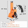 image:imageVEVOR Manual Tire Bead Breaker 3842 Tires Changer Tool HeavyDuty Bead Breaking EasyOperated Tire Repair Tool for ATVsUTVs Tractors Trucks Cars Heavy Duty TiresOrangeBlack