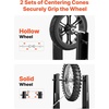 image:imageVEVOR Motorcycle Wheel Balancer Tire Balancer amp Truing Stand with Adjustable Centering Cones and Truing Pointer Balancing Tools for Sport amp Dirt Bikes Hollow Axle WheelsHollow  Solid Axle