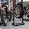 image:imageVEVOR Motorcycle Wheel Balancer Tire Balancer amp Truing Stand with Adjustable Centering Cones and Truing Pointer Balancing Tools for Sport amp Dirt Bikes Hollow Axle WheelsHollow Axle