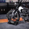 image:imageVEVOR Motorcycle Wheel Chock Max 1800 lbs Heavy Duty Motorcycle Stand with 3 Adjustable Holes Durable Steel Motorbike Front Tire Bracket Fits 1521 Wheels Work with OffRoad and Regular BikesColumn