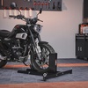 image:imageVEVOR Motorcycle Wheel Chock Max 1800 lbs Heavy Duty Motorcycle Stand with 6 Adjustable Holes Durable Steel Construction Fits 1522 Wheels Work with OffRoad and Regular Bikes