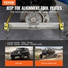 image:imageVEVOR Wheel Alignment Tool 2 PCS Stainless Steel Heavy Duty Toe Alignment Plates with 2 Measuring Tapes Accurate Automotive Wheel Tools for Home Use Compatible with Cars Trucks SUVs and VehicleStainless steel color