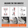 image:imageVEVOR Wheel Alignment Tool 2Pack Toe Plates CamberCasterToe Gauge 01 Accuracy Stainless Steel Tool Plate Magnetic Slots and 6 Alignment Rods Includes 2 Measuring Tapes amp Conversion ChartWith Digital Camber Gauge