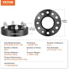 image:imageVEVOR Wheel Spacers 15 6x55 Wheel Adapters 6 Lug Forged Spacer 1061 mm Bore Hubcentric M12 x15 Studs Spacers Fit for 19962022 Toyota and Lexus 4 PCS Black15