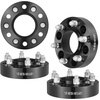 image:imageVEVOR Wheel Spacers 15 6x55 Wheel Adapters 6 Lug Forged Spacer 1061 mm Bore Hubcentric M12 x15 Studs Spacers Fit for 19962022 Toyota and Lexus 4 PCS Black15