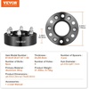 image:imageVEVOR Wheel Spacers 15 6x55 Wheel Adapters 6 Lug Forged Spacer 1061 mm Bore Hubcentric M12 x15 Studs Spacers Fit for 19962022 Toyota and Lexus 4 PCS Black2
