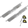 image:imageVEVOR Wheel Alignment Tool 2 PCS Carbon Steel Heavy Duty Toe amp Camber Alignment Plates with Digital Angle Finder 2 Measuring Tapes Accurate Automotive Wheel Tools for Home Use Fits Car Truck SUVStainless steel color
