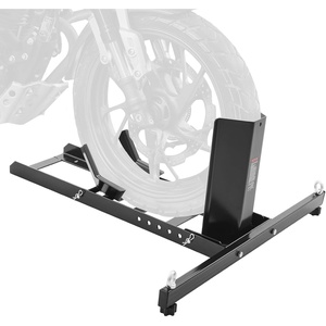 image:imageVEVOR Motorcycle Wheel Chock Max 1800 lbs Heavy Duty Motorcycle Stand with 6 Adjustable Holes Durable Steel Construction Fits 1522 Wheels Work with OffRoad and Regular Bikes