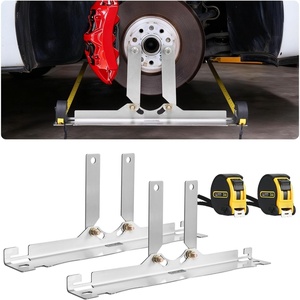 image:imageVEVOR Wheel Alignment Tool 2 PCS Stainless Steel Heavy Duty Toe Alignment Plates with 2 Measuring Tapes Accurate Automotive Wheel Tools for Home Use Compatible with Cars Trucks SUVs and VehicleExtended Height