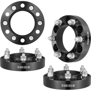 image:imageVEVOR Wheel Spacers 15 6x55 Wheel Adapters 6 Lug Forged Spacer 1061 mm Bore Hubcentric M12 x15 Studs Spacers Fit for 19962022 Toyota and Lexus 4 PCS Black125