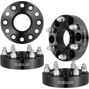 image:imageVEVOR Wheel Spacers 15 6x55 Wheel Adapters 6 Lug Forged Spacer 1061 mm Bore Hubcentric M12 x15 Studs Spacers Fit for 19962022 Toyota and Lexus 4 PCS Black15